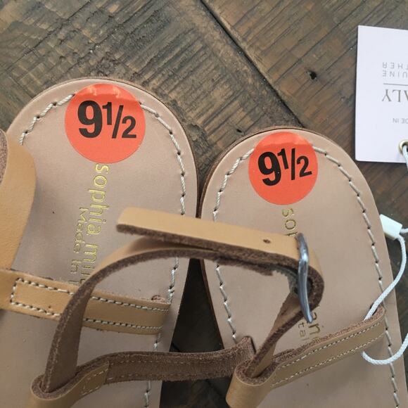 NWT Sophia Milano Leopard Cow Hide Thong Sandals - Picture 2 of 6